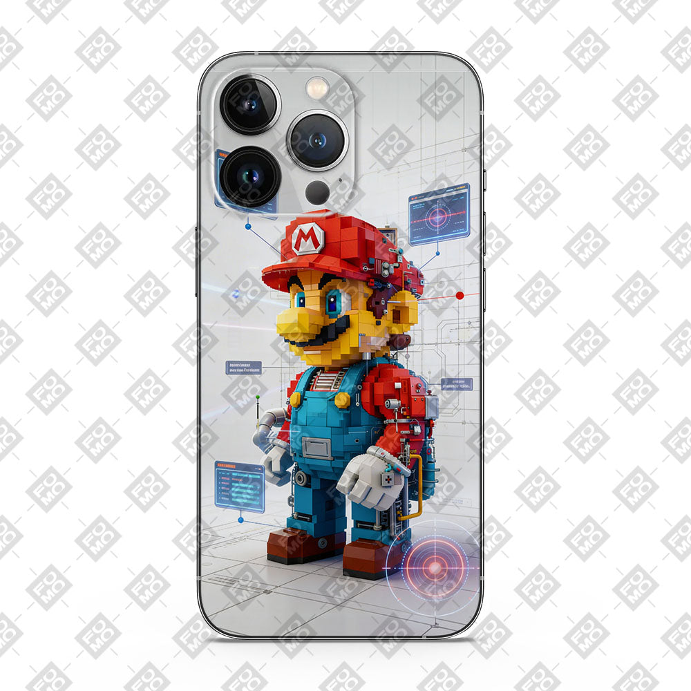 Super Mario Retro Tech Mobile Skin