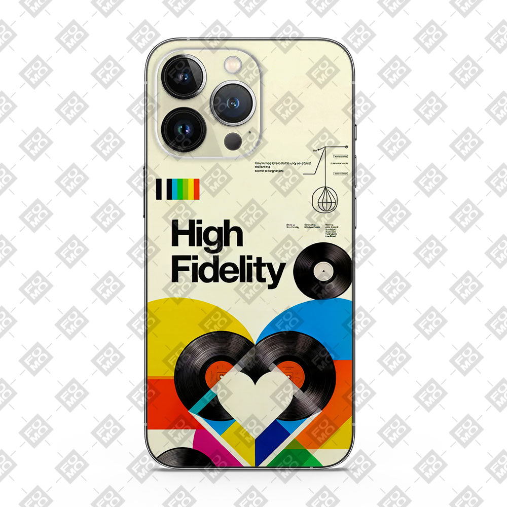Neon Records Mobile Skin