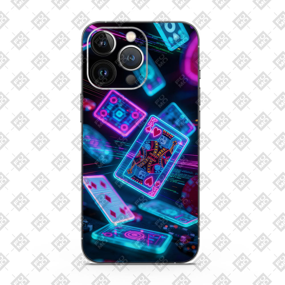 Futuristic Playing Cards 3D Mobile Skin