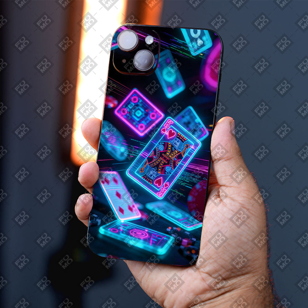Futuristic Playing Cards Mobile Skin