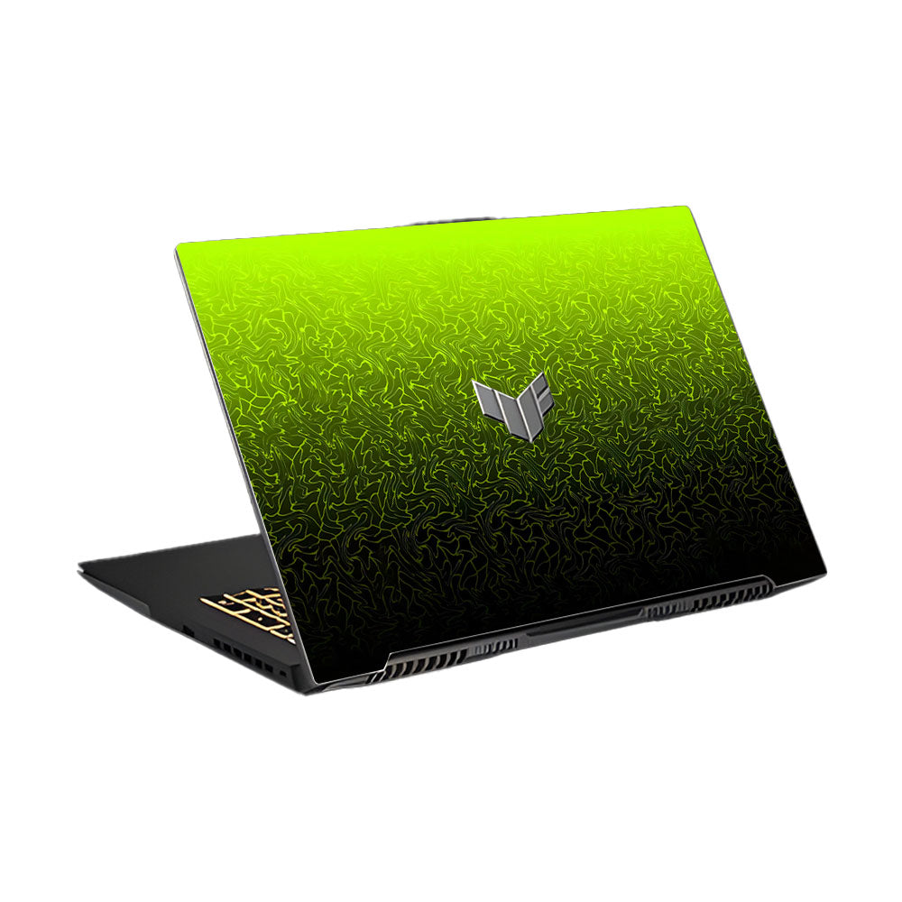 Lime Yellow to Black Gradient Asus TUF Gaming F17 FX707Z Laptop Skin