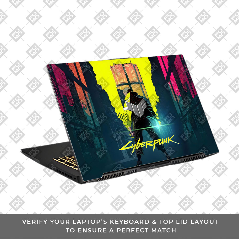 Cyberpunk Uprising Asus TUF Gaming F17 FX707Z Laptop Skin