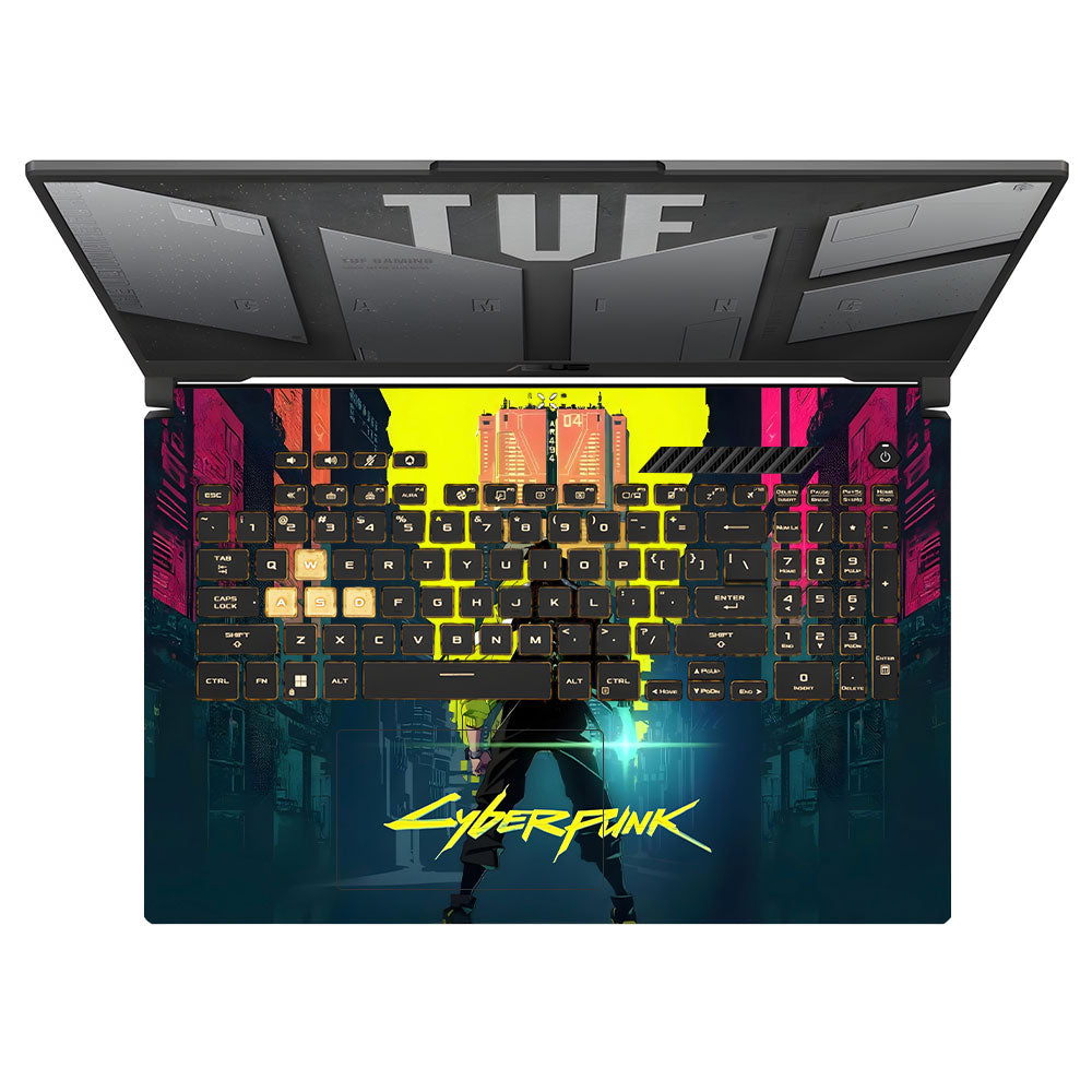 Cyberpunk Uprising Asus TUF Gaming F17 FX707Z Laptop Skin