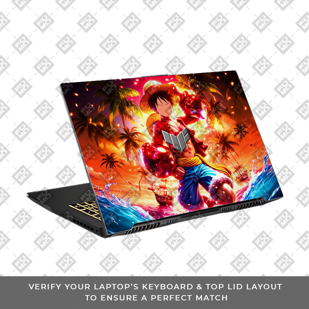Luffy's Radiant Will Asus TUF Gaming F17 FX707Z Laptop Skin