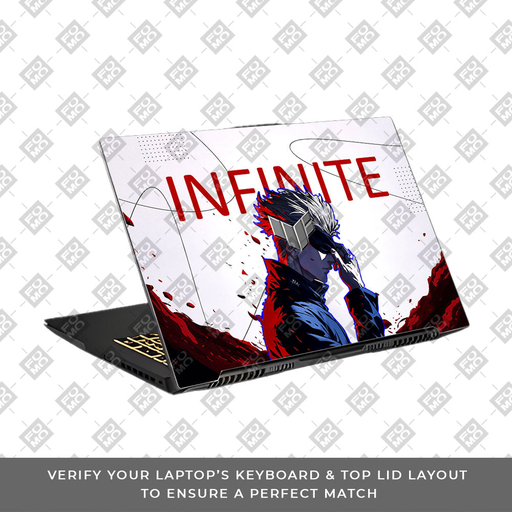 JJK Satoru Gojo Asus TUF Gaming F17 FX707Z Laptop Skin