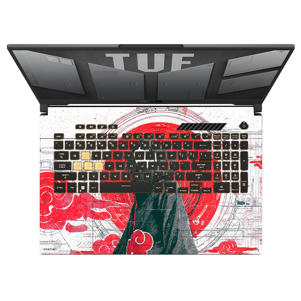 Itachi Uchiha Mark of the Akatsuki Asus TUF Gaming F17 FX707Z Laptop Skin