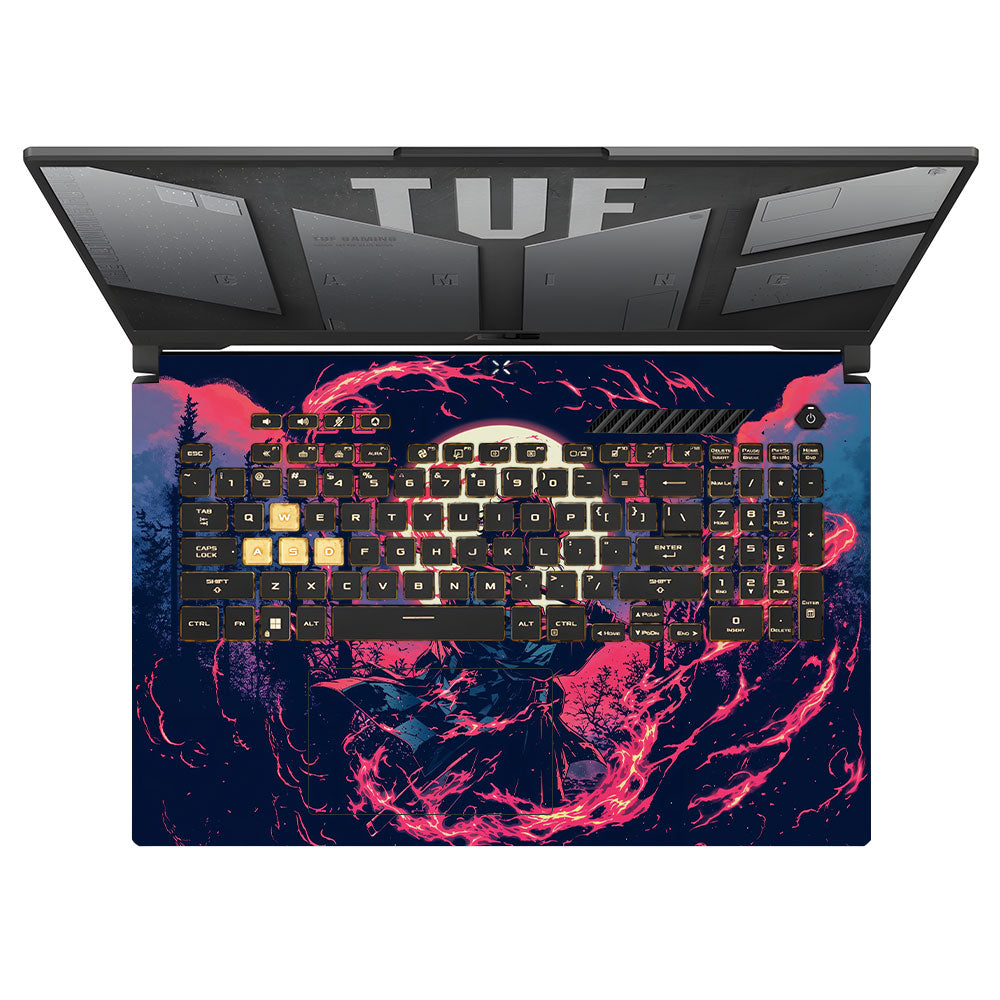 Tanjiro's Flame of Ember Asus TUF Gaming F17 FX707Z Laptop Skin
