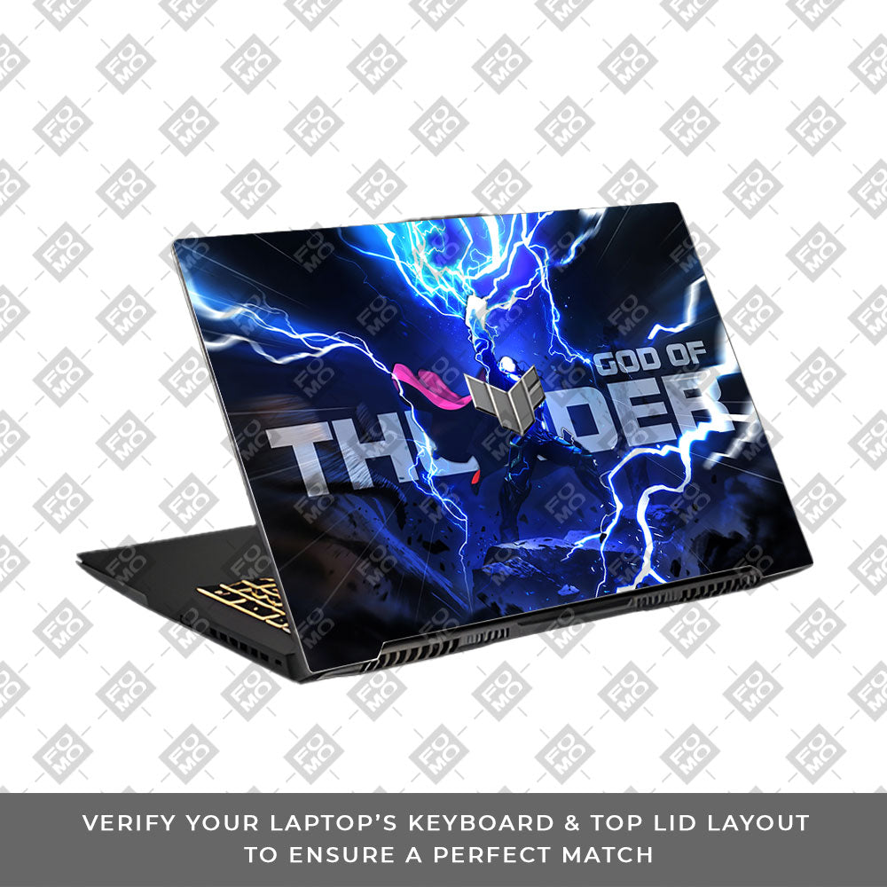 Thor God of Thunder Asus TUF Gaming F17 FX707Z Laptop Skin