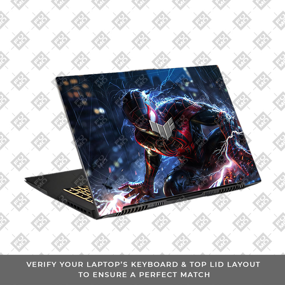Miles Morales Shockwave Asus TUF Gaming F17 FX707Z 3D Laptop Skin