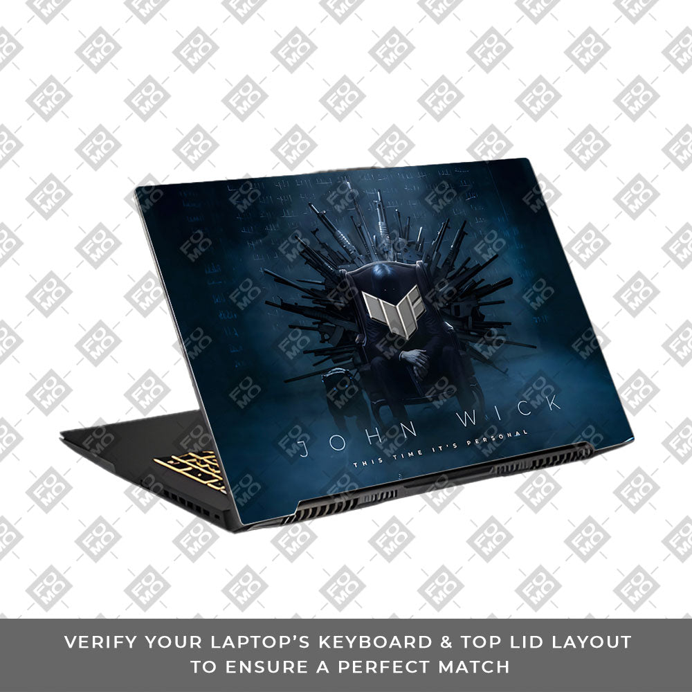 John Wick Assassin Asus TUF Gaming F17 FX707Z Laptop Skin