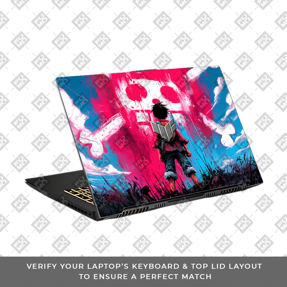 Straw Hat Graffiti One Piece Asus TUF Gaming F17 FX707Z Laptop Skin