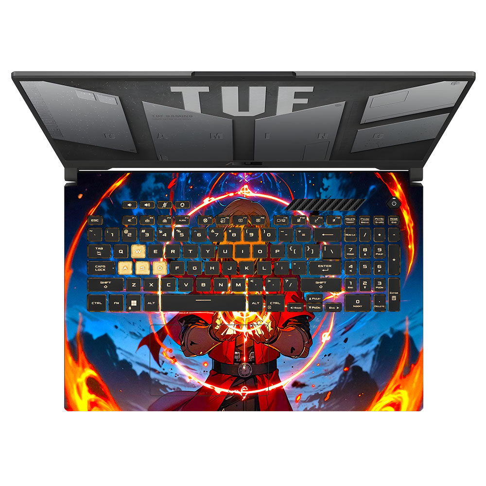 Edward Elric Fullmetal Alchemist Asus TUF Gaming F17 FX707Z Laptop Skin
