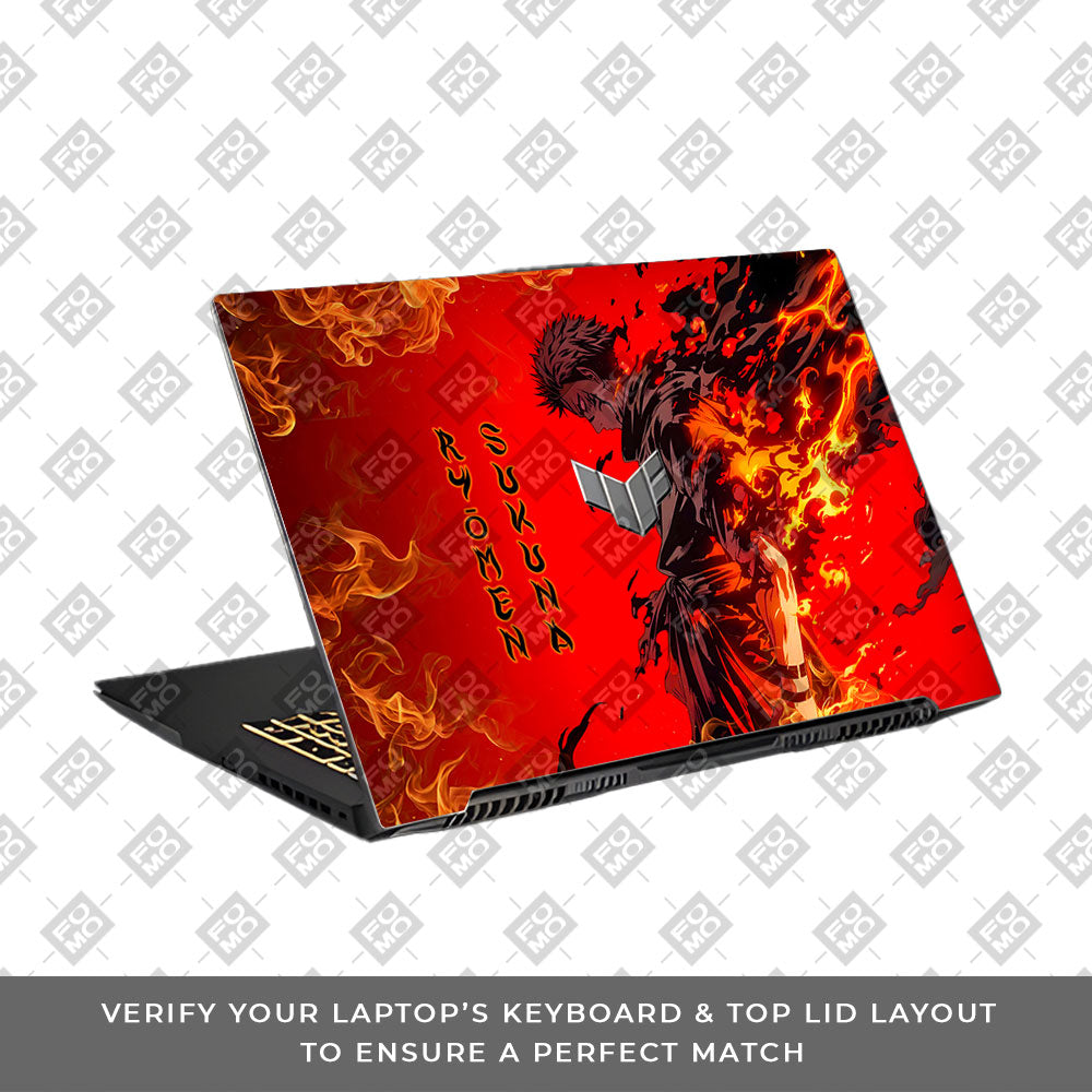 Ryomen Sukuna Lord of Curses Asus TUF Gaming F17 FX707Z Laptop Skin