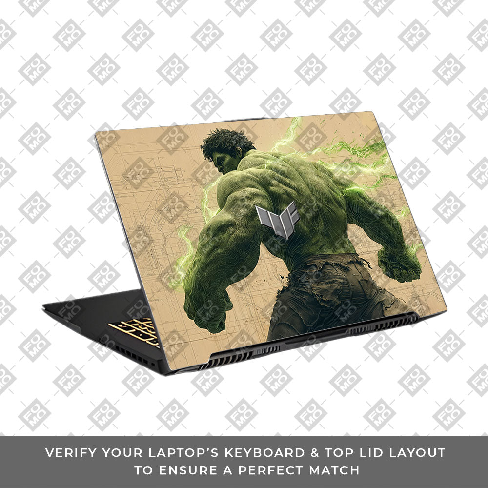 Hulk Unleashed Asus TUF Gaming F17 FX707Z Laptop Skin