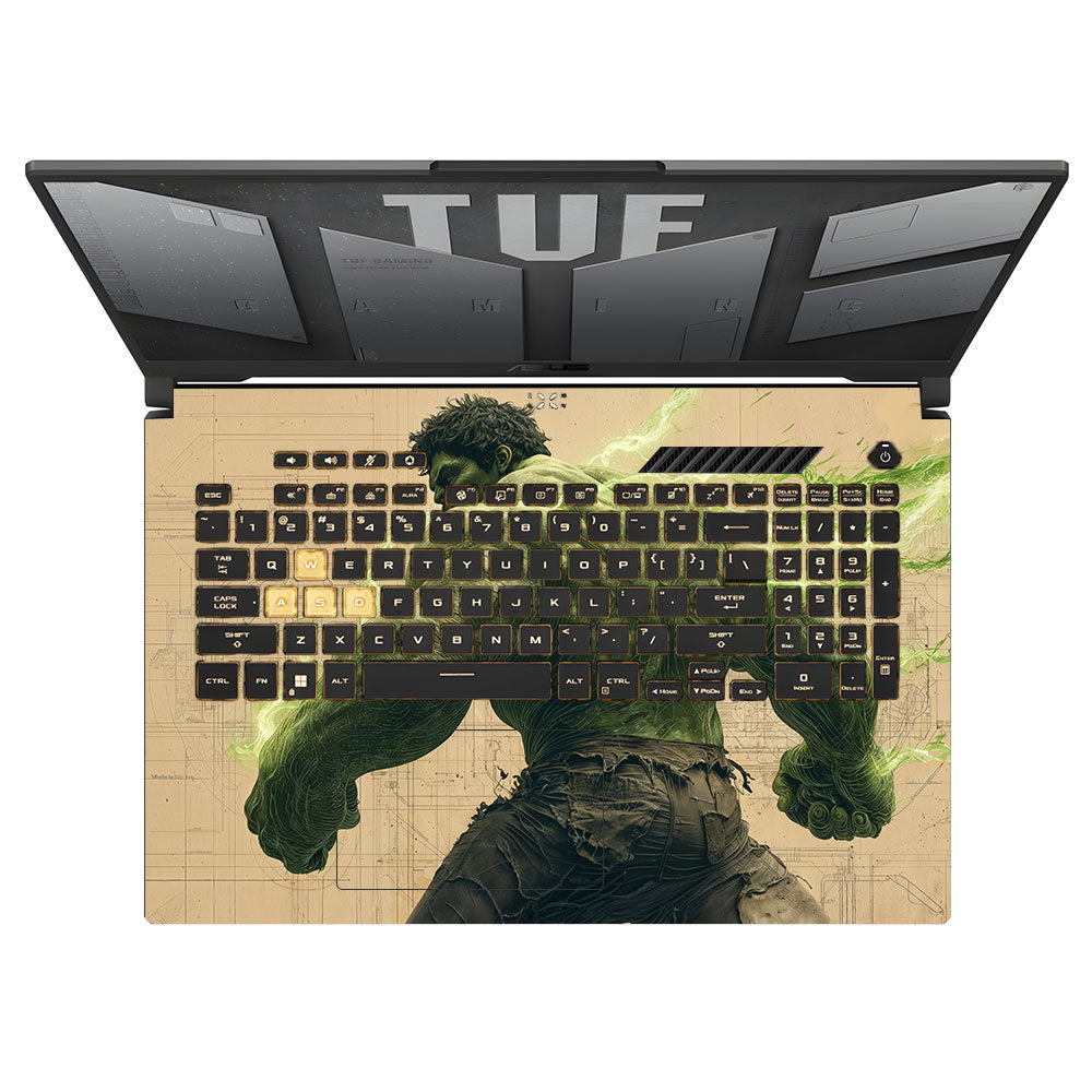Hulk Unleashed Asus TUF Gaming F17 FX707Z Laptop Skin