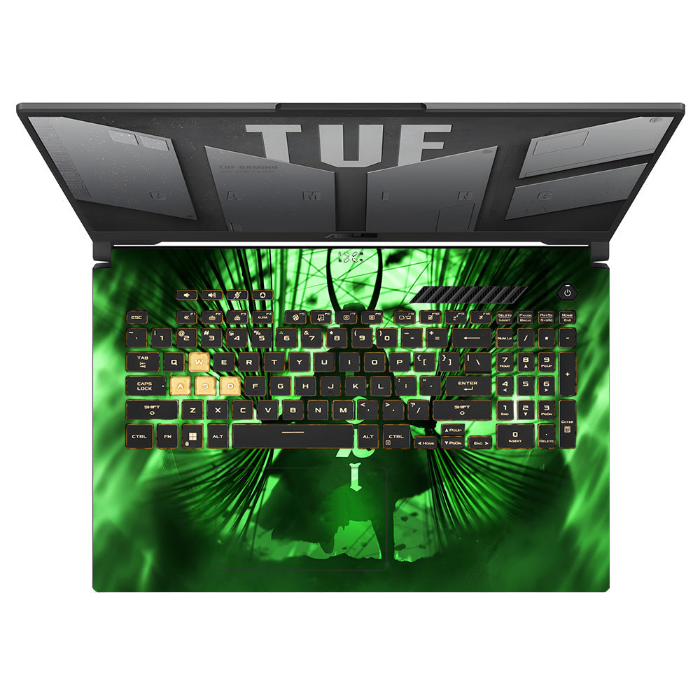 Loki's Green Aura Asus TUF Gaming F17 FX707Z Laptop Skin