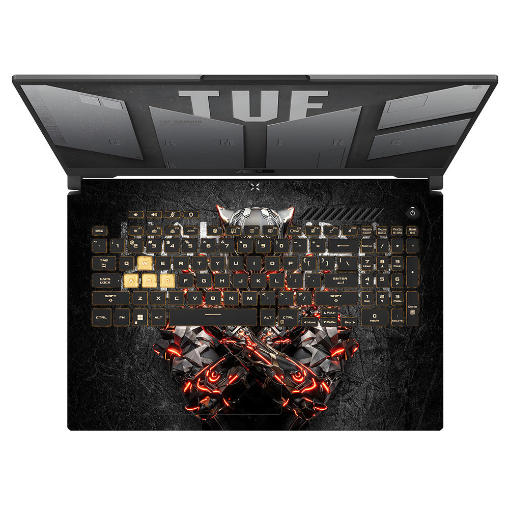 Black Panther Glowing Fury Asus TUF Gaming F17 FX707Z Laptop Skin
