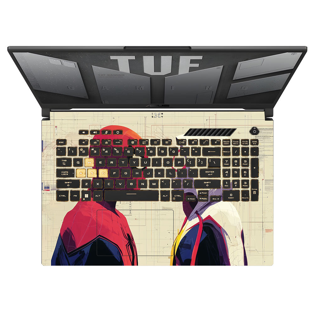 Spider Man X Spider Gwen Asus TUF Gaming F17 FX707Z Laptop Skin