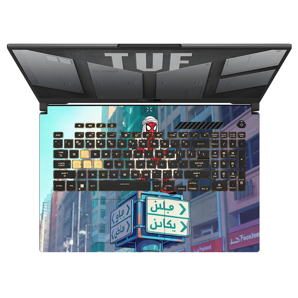 Arabian Spider Man Asus TUF Gaming F17 FX707Z Laptop Skin