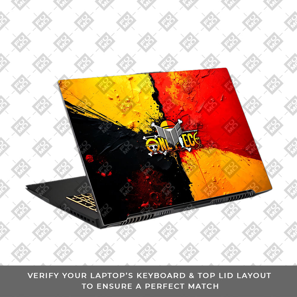 One Piece Paint Splash Asus TUF Gaming F17 FX707Z Laptop Skin