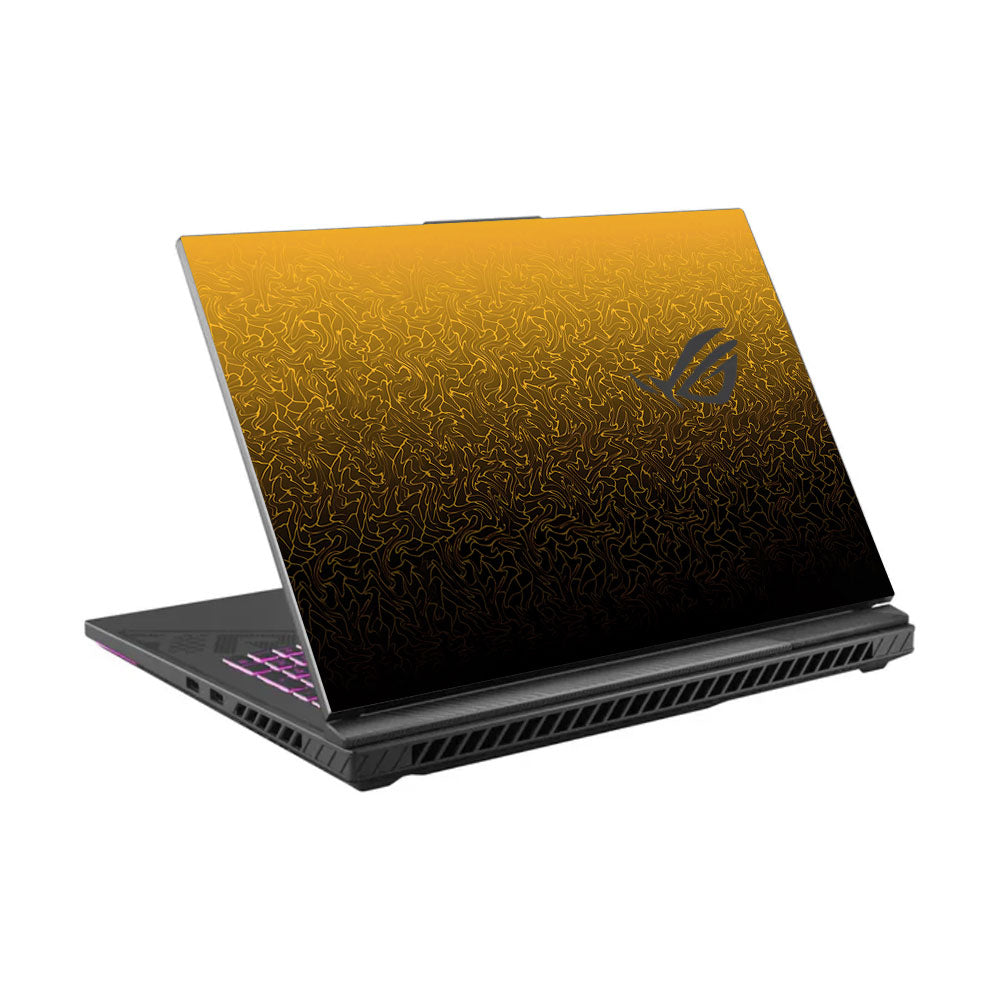 Orange to Black Gradient Asus ROG Strix G16 G614J Laptop Skin