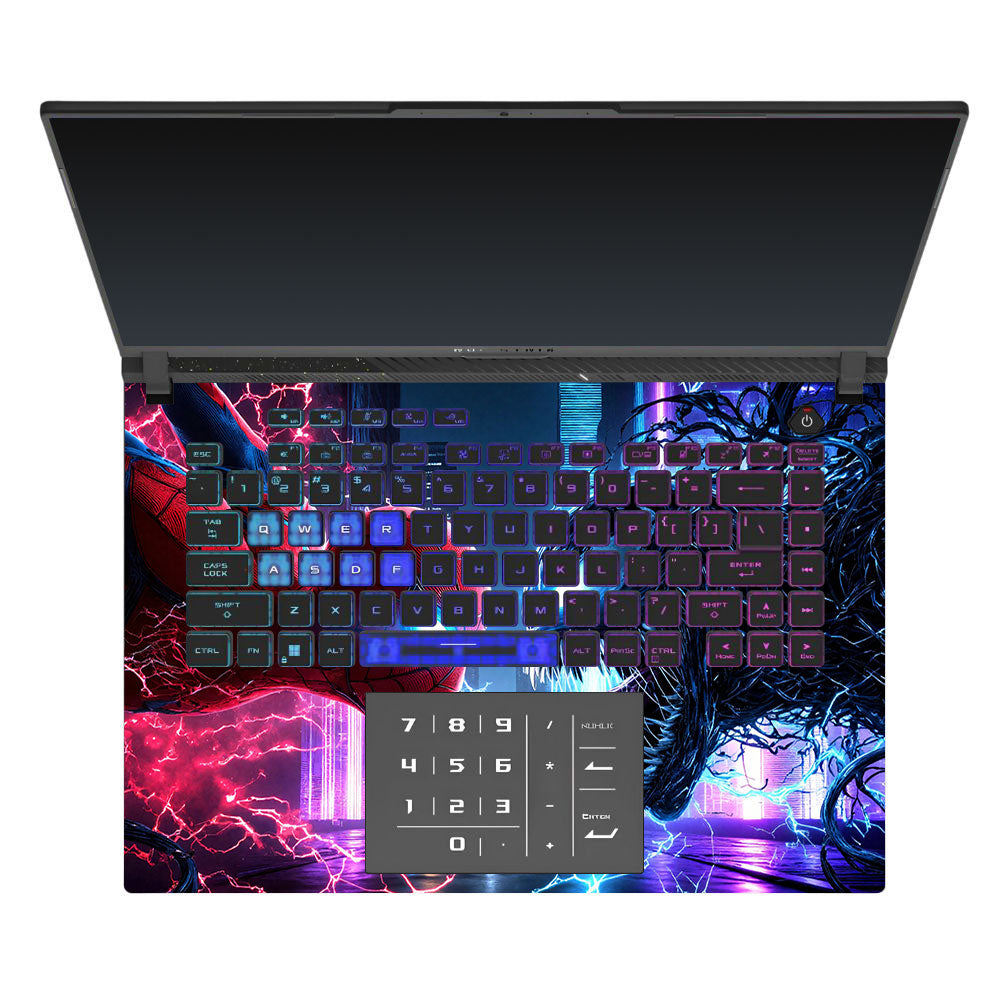 Spiderman vs Venom Showdown Asus ROG Strix G16 G614J Laptop Skin