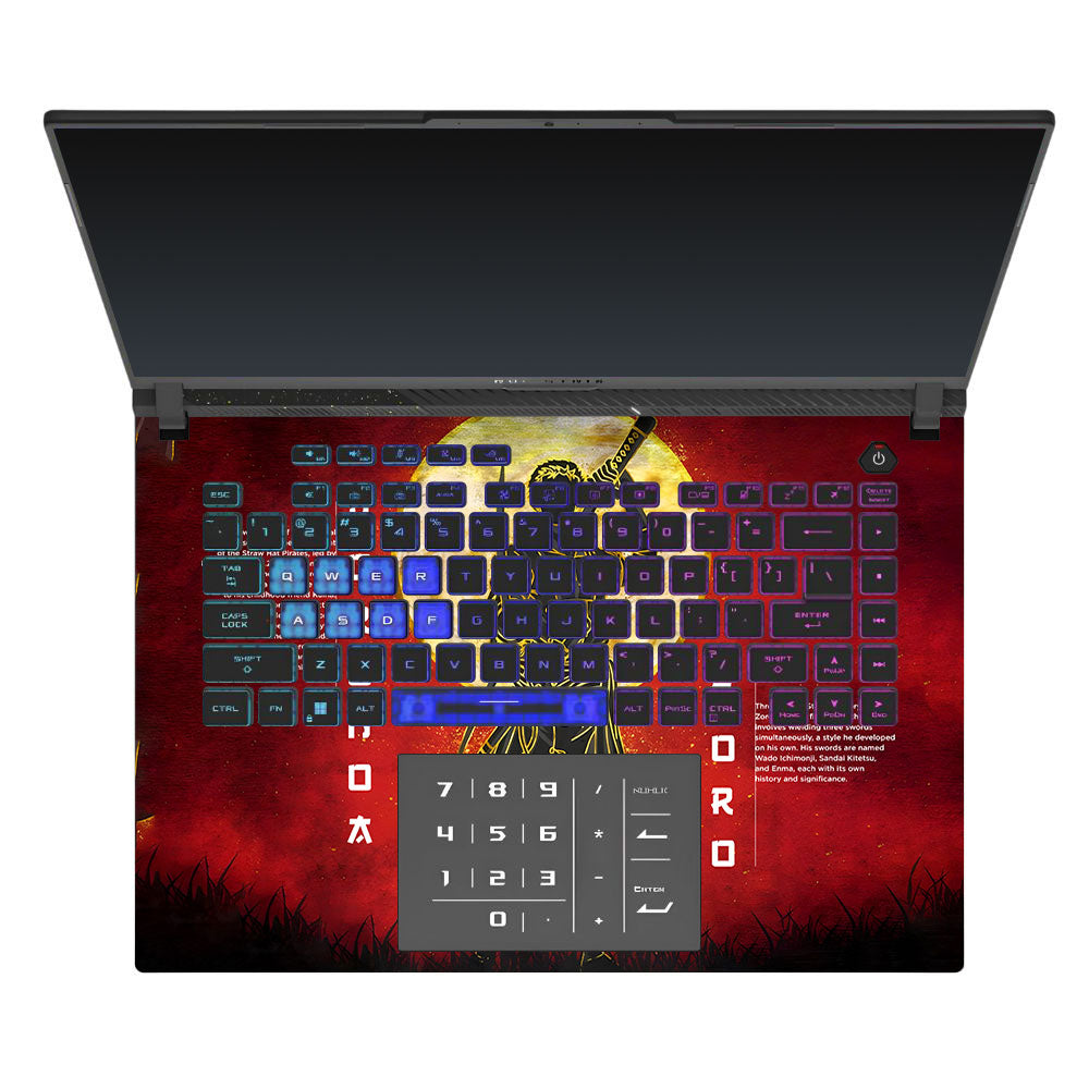 Zoro Under Golden Moon Asus ROG Strix G16 G614J Laptop Skin