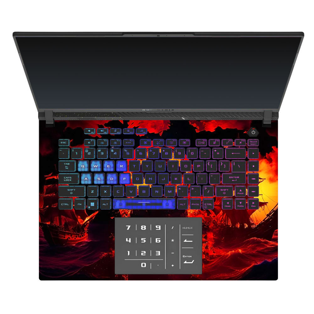 Luffy's Burning Tide Asus ROG Strix G16 G614J Laptop Skin
