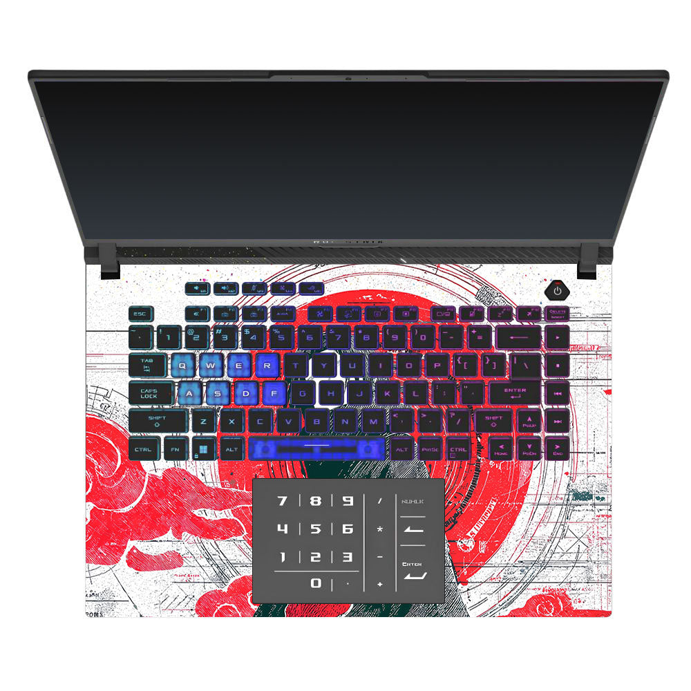 Itachi Uchiha Mark of the Akatsuki Asus ROG Strix G16 G614J Laptop Skin