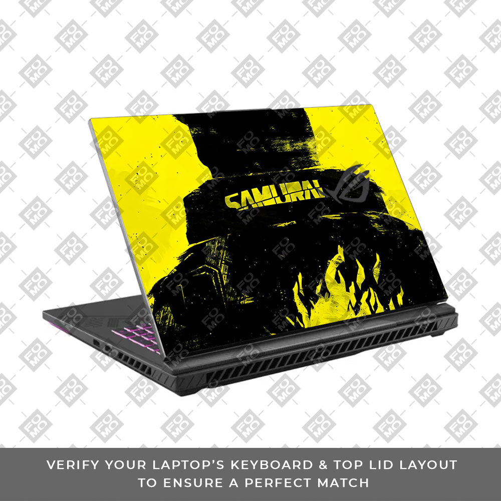 Backlit SAMURAI Jacket Asus ROG Strix G16 G614J Laptop Skin