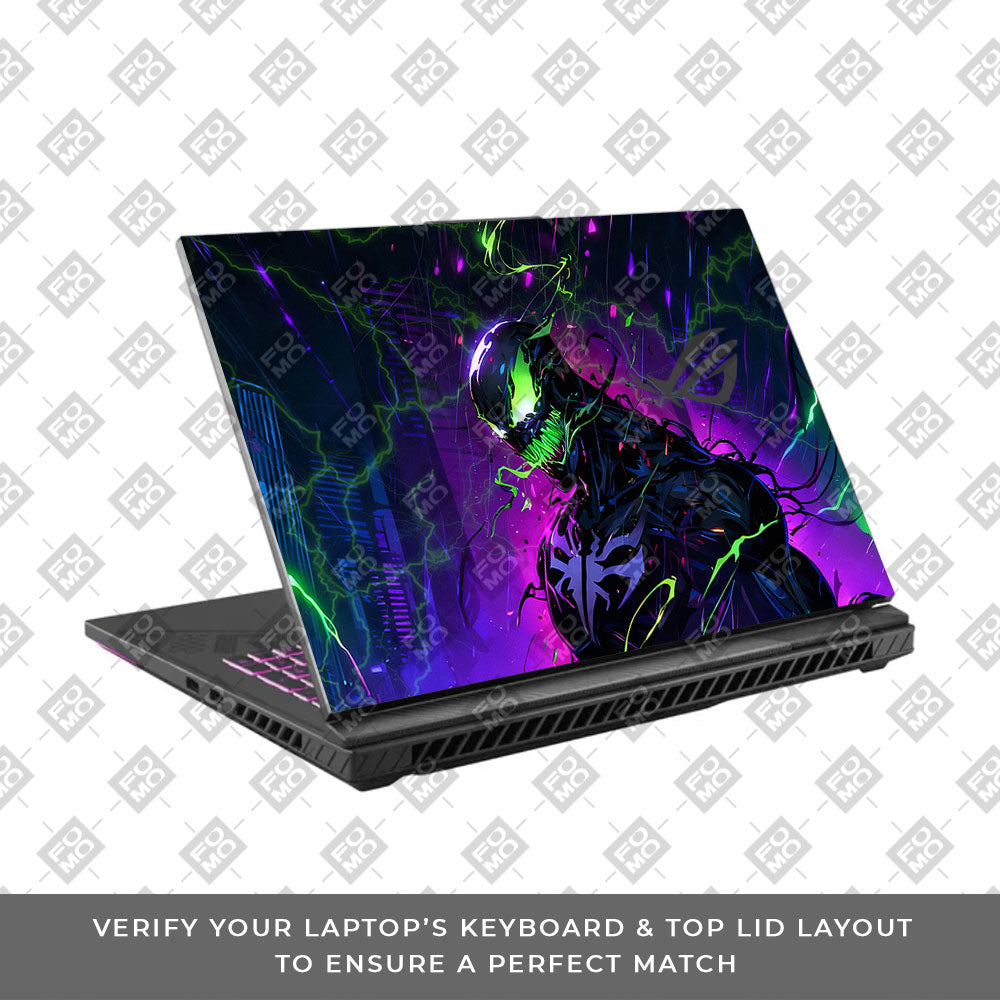 Venom Chaos Surge Asus ROG Strix G16 G614J Laptop Skin