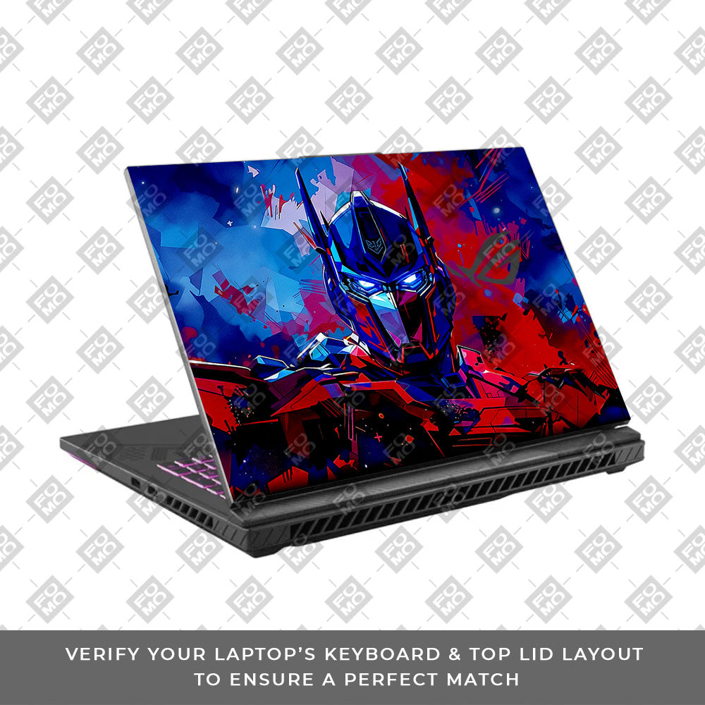 Optimus Prime Transformer Asus ROG Strix G16 G614J Laptop Skin