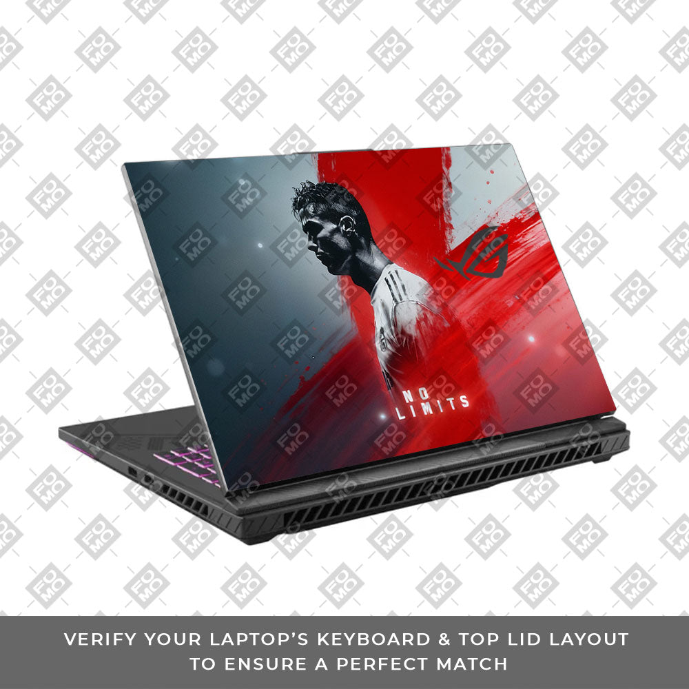 No Limits Ronaldo Spirit Asus ROG Strix G16 G614J  Laptop Skin
