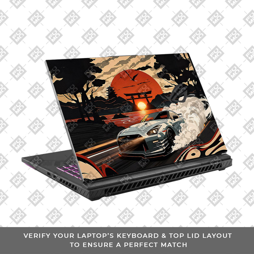 Samurai Rising Sun GTR Asus ROG Strix G16 G614J  Laptop Skin