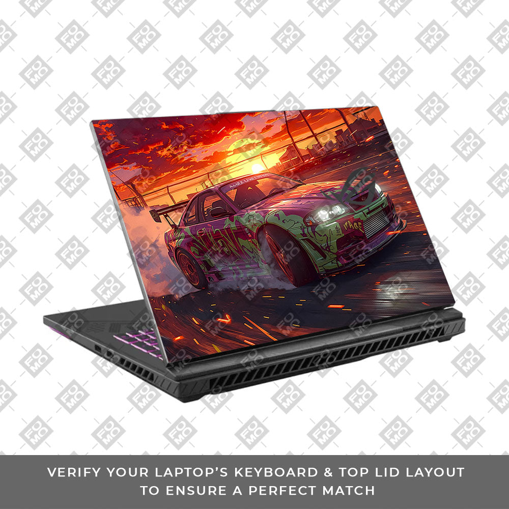 Tokyo Drift Vibes Asus ROG Strix G16 G614J  Laptop Skin