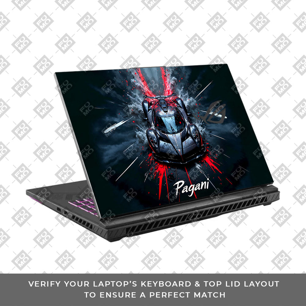 Pagani Midnight Impact Asus ROG Strix G16 G614J  Laptop Skin