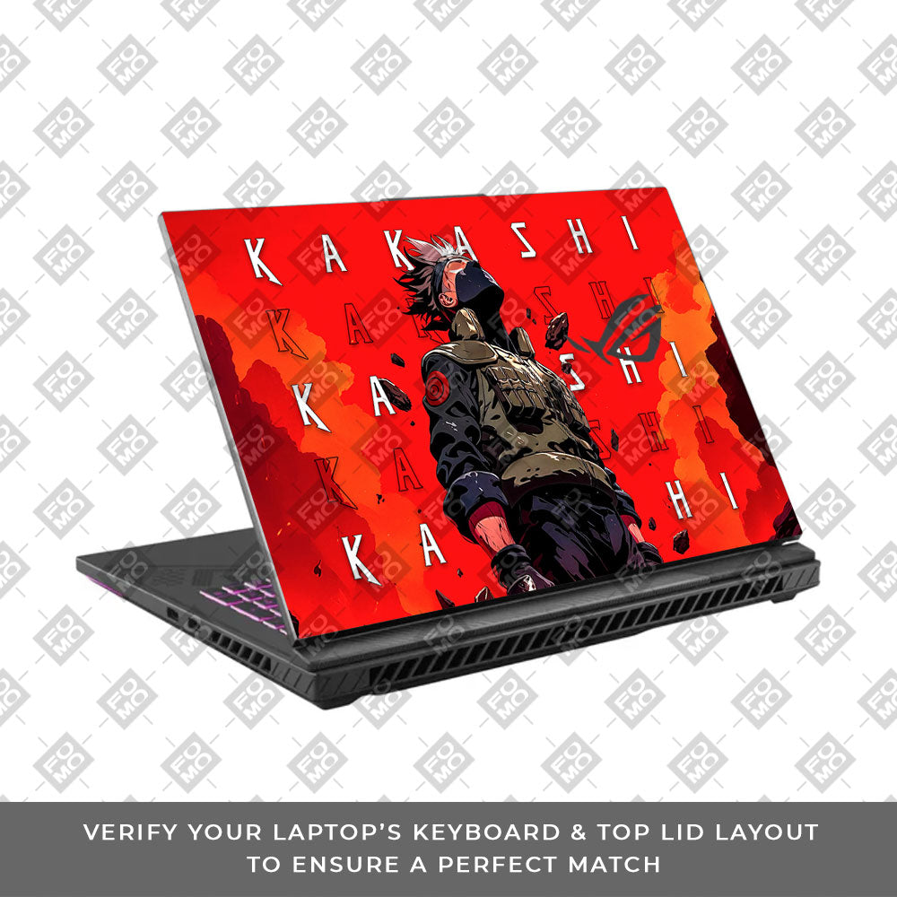 Kakashi Hatake Inferno Asus ROG Strix G16 G614J Laptop Skin
