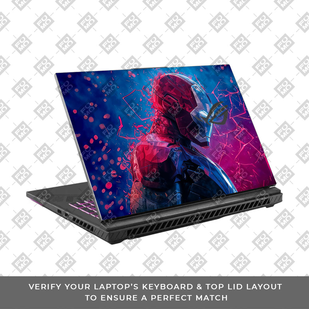 Iron Man Neon Tech Asus ROG Strix G16 G614J Laptop Skin