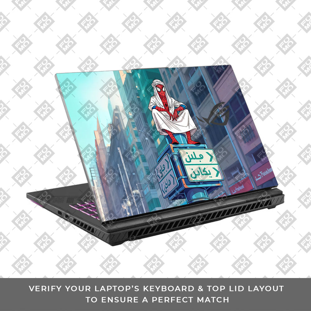 Arabian Spider Man Asus ROG Strix G16 G614J Laptop Skin