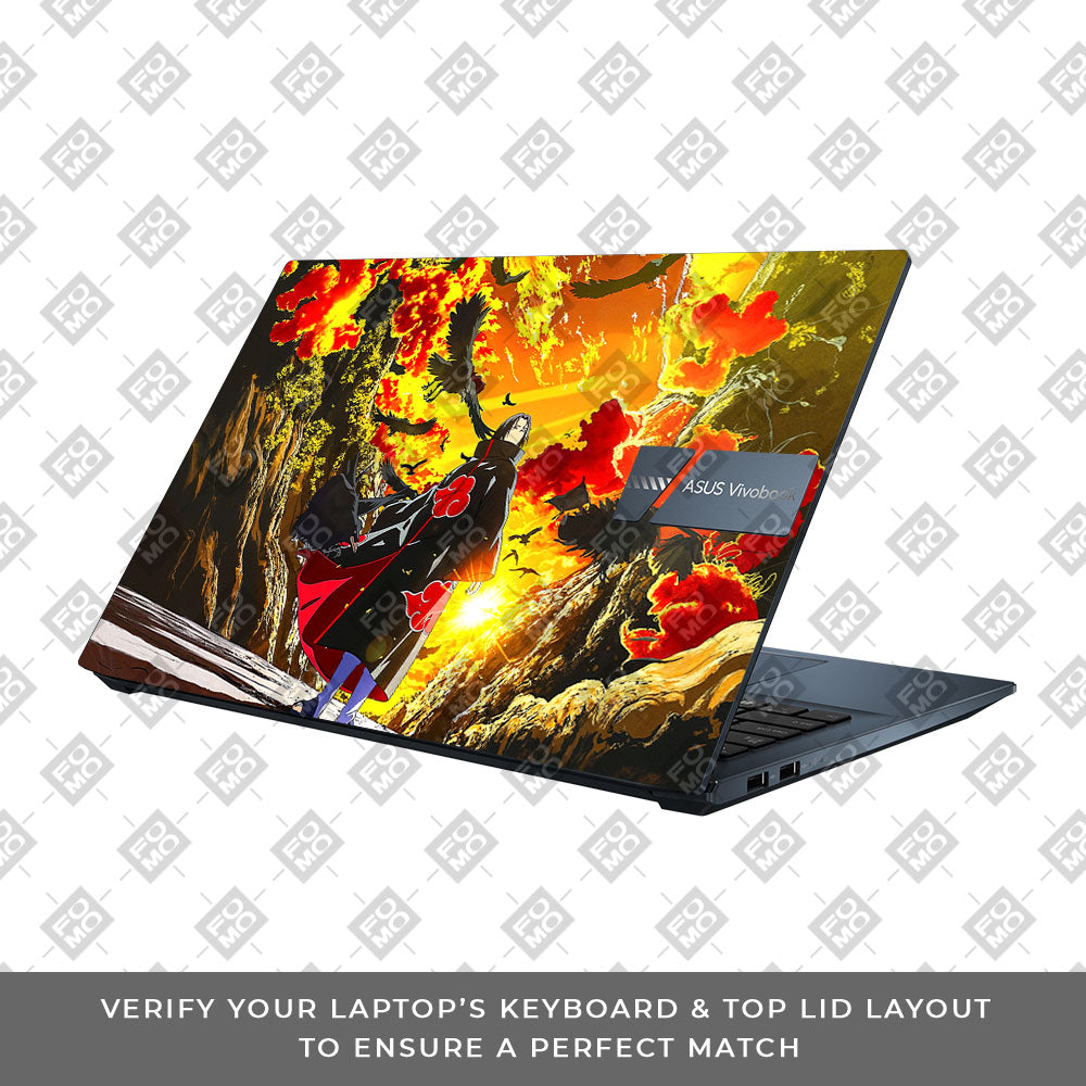 Itachi with Flock of Crows Asus Vivobook Pro 15 M6500QC & M6500QH Laptop Skin