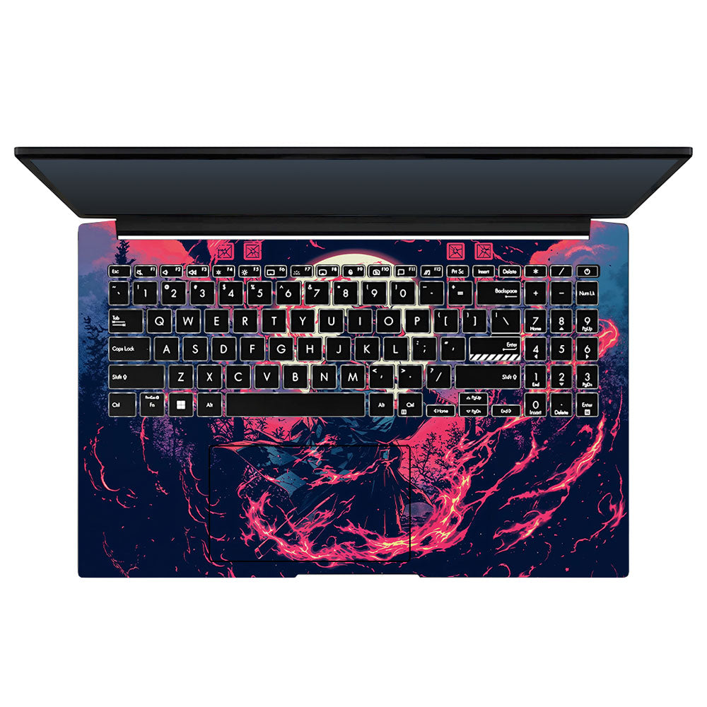 Tanjiro's Flame of Ember Asus Vivobook Pro 15 M6500QC & M6500QH Laptop Skin