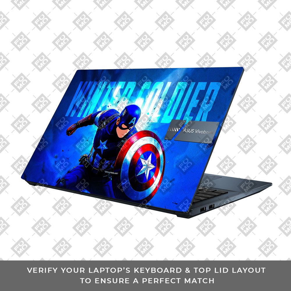 Shield of Justice Captain America Asus Vivobook Pro 15 M6500QC & M6500QH Laptop Skin