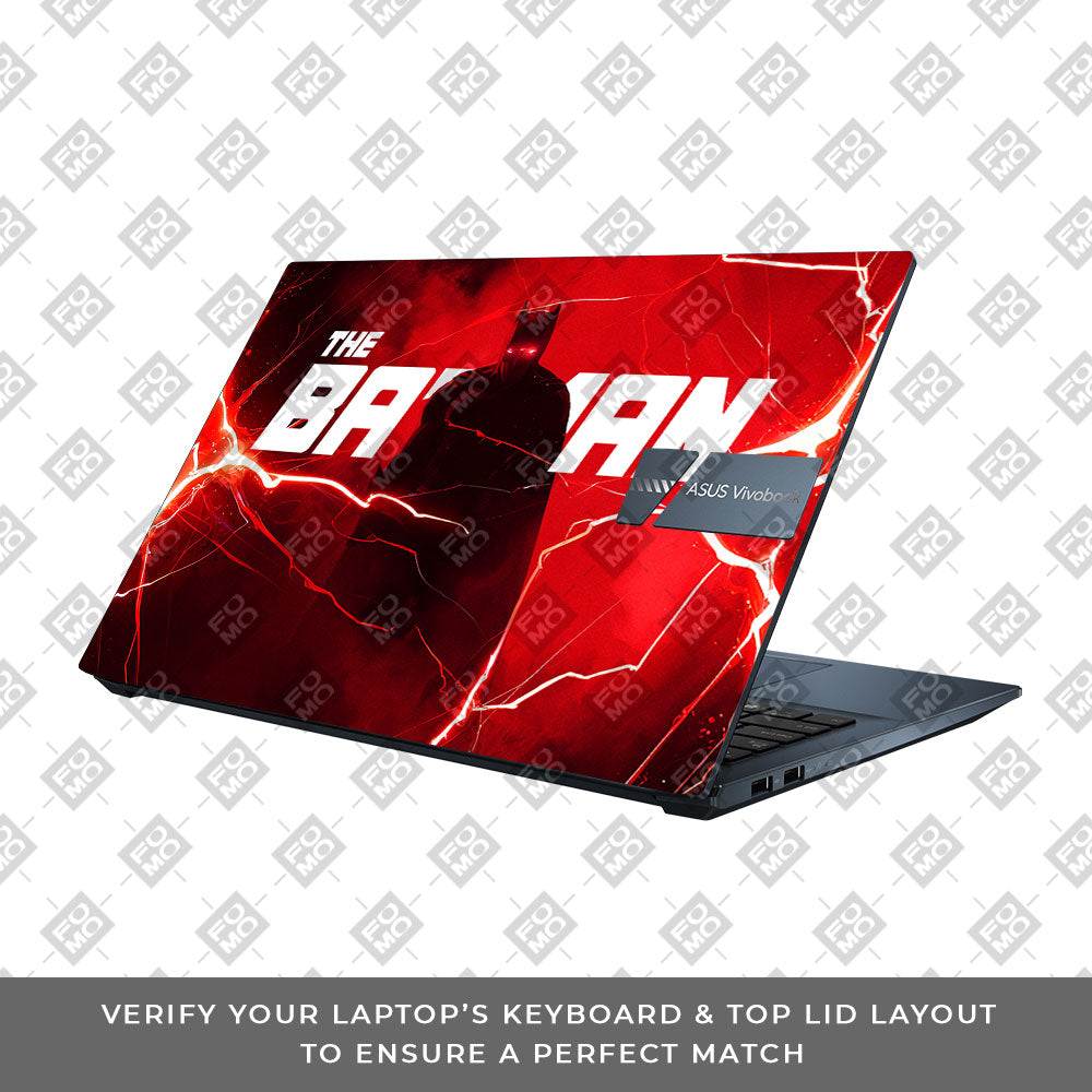 Red Rage Batman Asus Vivobook Pro 15 M6500QC & M6500QH 3D Laptop Skin