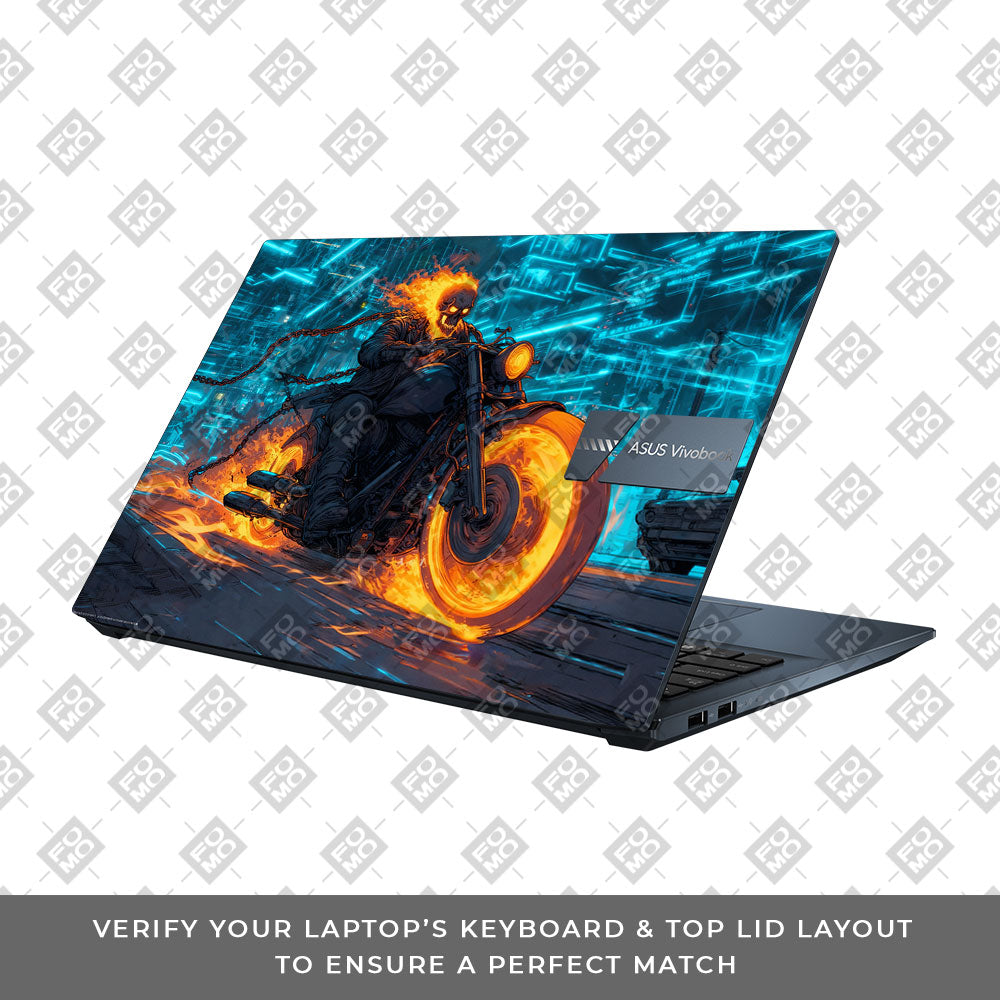 Hellfire Rider Asus Vivobook Pro 15 M6500QC & M6500QH Laptop Skin