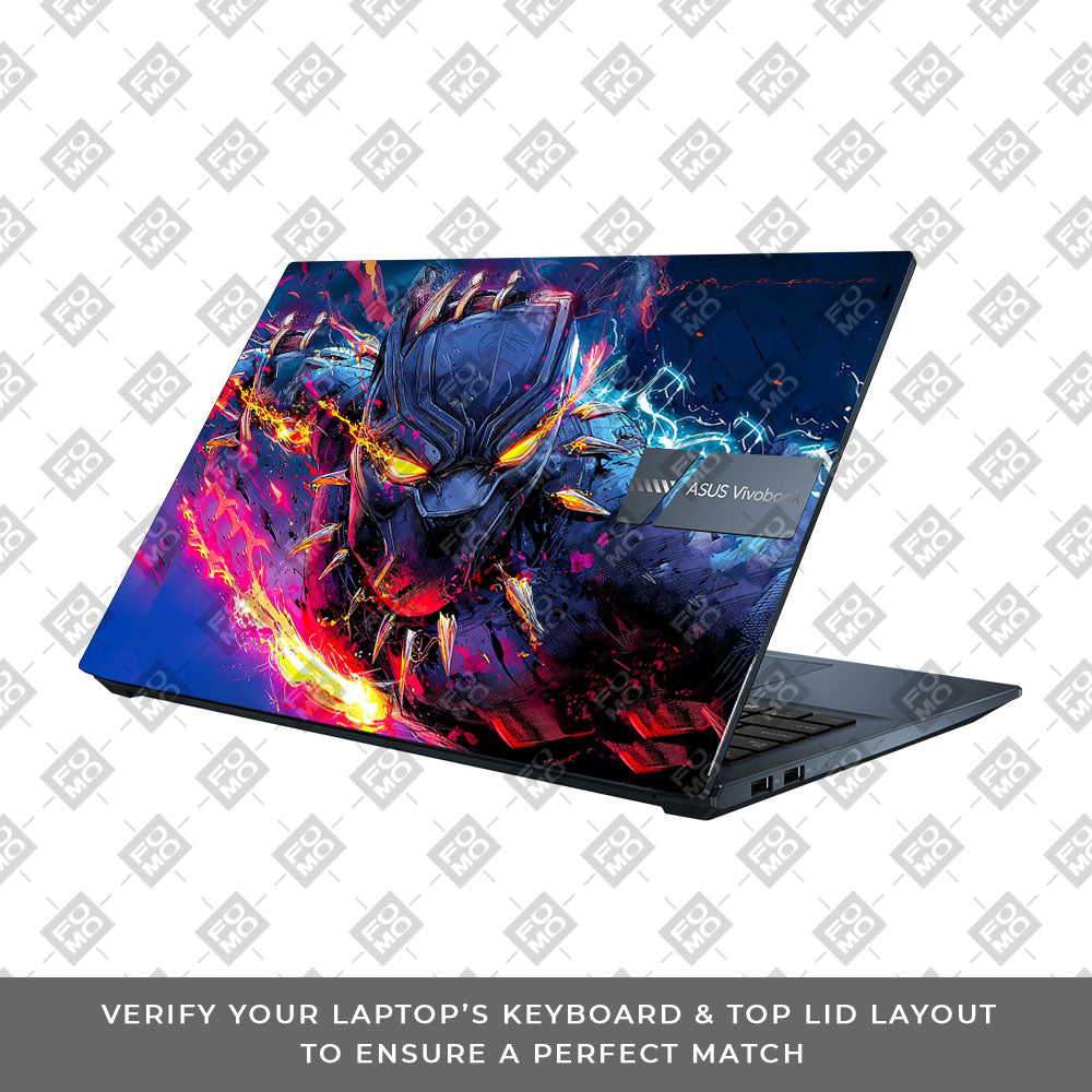 Vibranium Fury Wakandan Charge Asus Vivobook Pro 15 M6500QC & M6500QH Laptop Skin