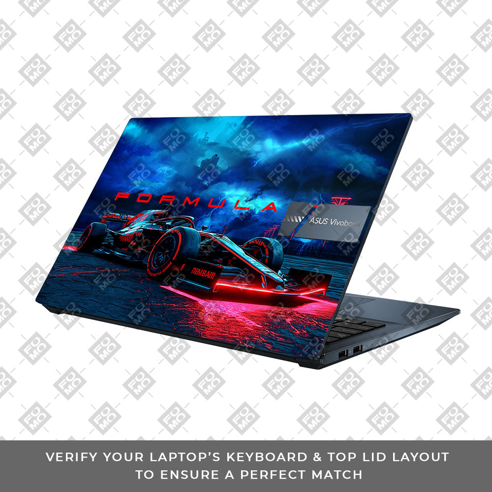 Fututristic Formula 1 Asus Vivobook Pro 15 M6500QC & M6500QH Laptop Skin
