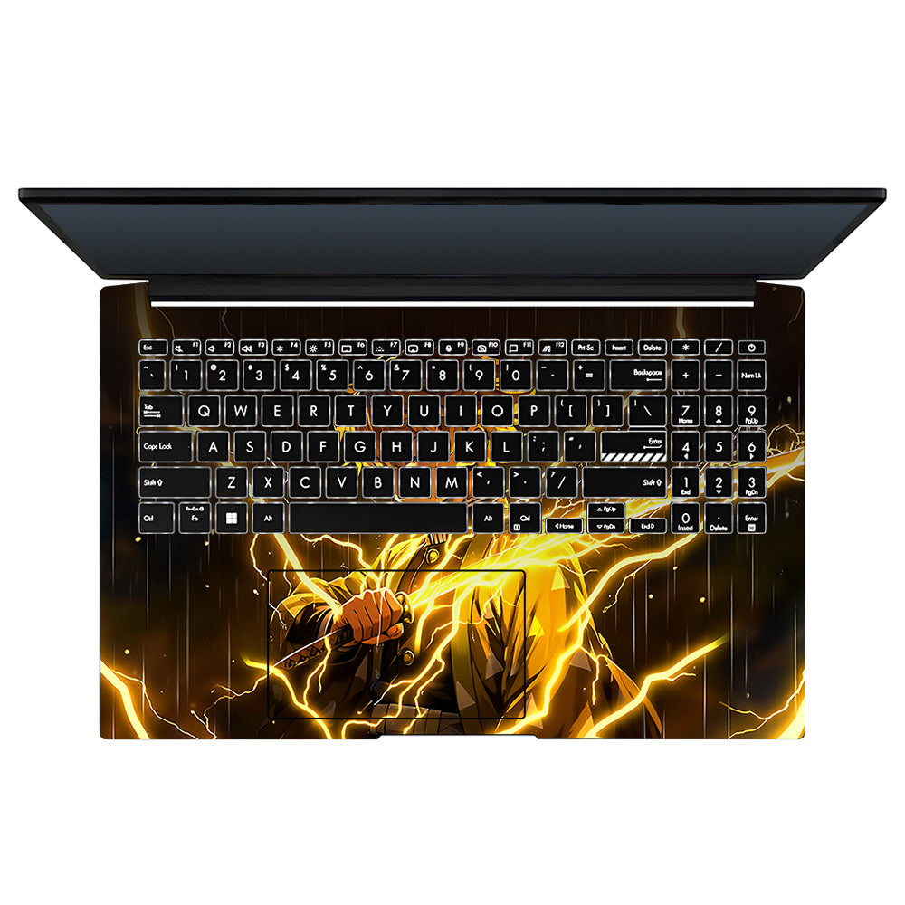 Thunder Soul Lightning Zenitsu Asus Vivobook Pro 15 M6500QC & M6500QH 3D Laptop Skin