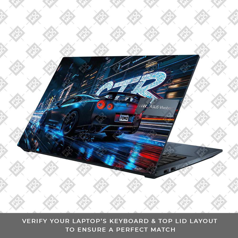 Neon GTR Nights Asus Vivobook Pro 15 M6500QC & M6500QH Laptop Skin