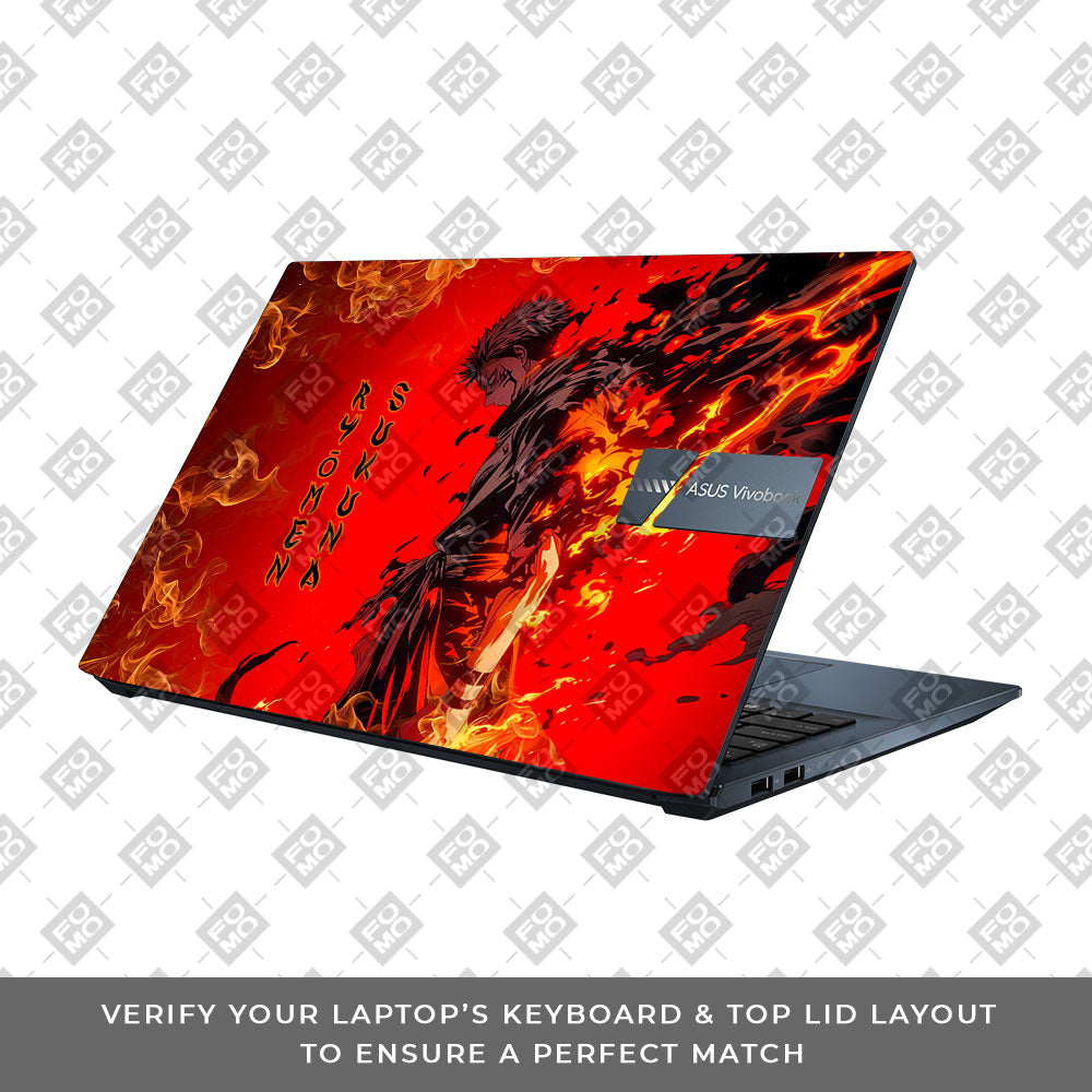 Ryomen Sukuna Lord of Curses Asus Vivobook Pro 15 M6500QC & M6500QH Laptop Skin