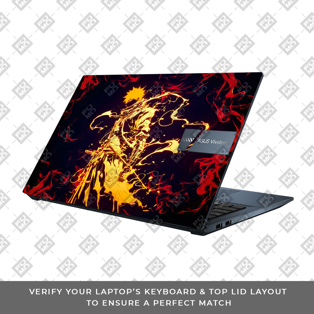 Bleach Ichigo Bankai Form Asus Vivobook Pro 15 M6500QC & M6500QH Laptop Skin